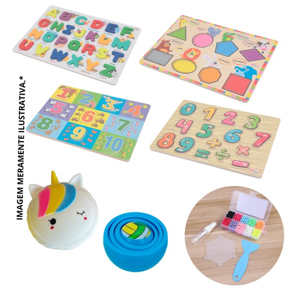 Kit Sensorial Infantil - Para Crianças Com Autismo E Tdah