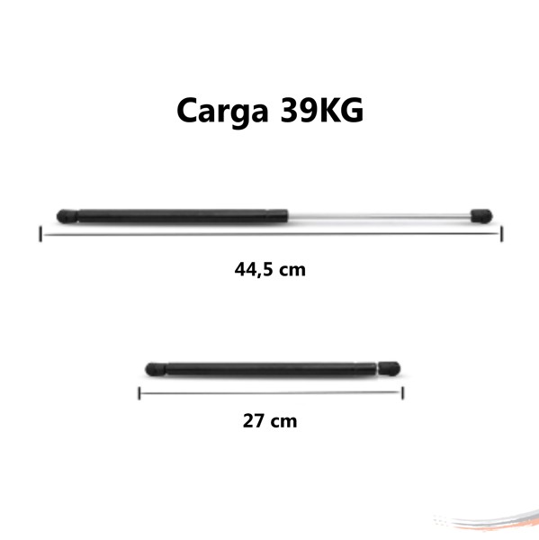 Par Amortecedores Capô Santa Fe G2 06 A 13