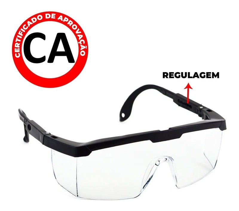 óculos De Segurança Pedal Proteção Convencional Rj Incolor