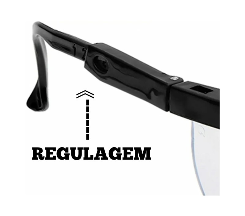 óculos De Segurança Pedal Proteção Convencional Rj Incolor