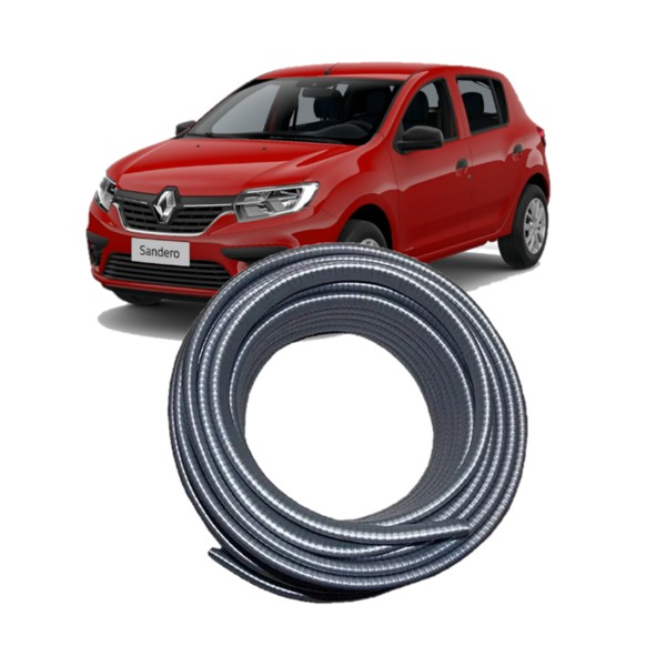 Borracha Protetora Borda Porta Carro Sandero 2008 2009 2010