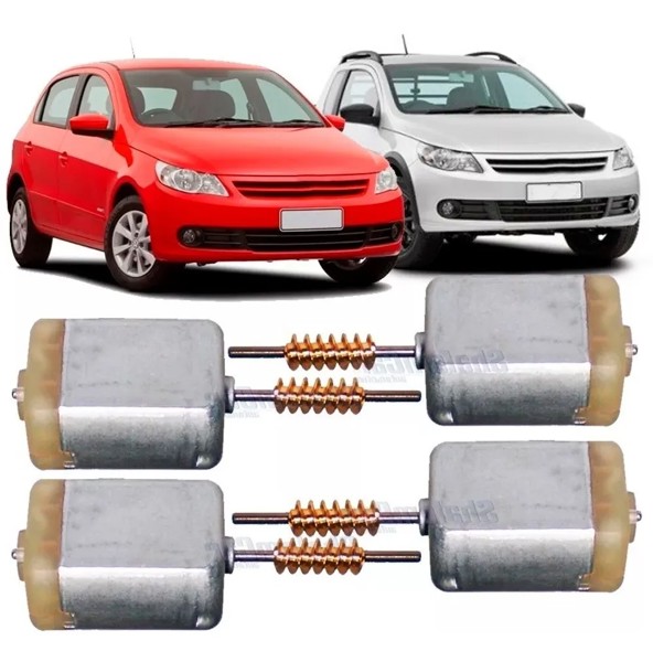 Kit Micro Motor 4 Fechaduras Trava Elétrica Gol Voyage G5 G6 - UN / 4