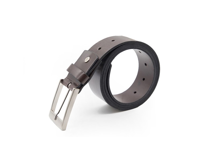 Cinto Social Youth Class Couro Cromo Argentino Masculino - 004020CRM Cor:Marrom;Tamanho:100