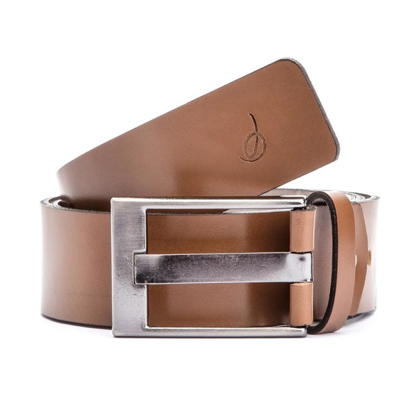 Cinto Masculino Social Couro Cromo Argentino Whisky - GIB070CRMWSK