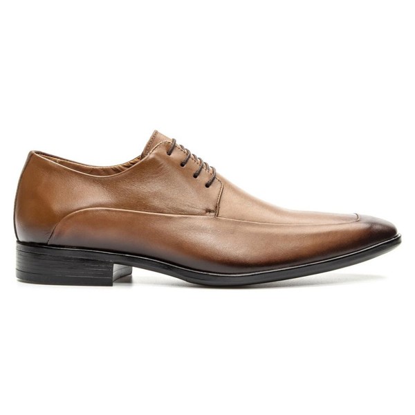 Sapato Masculino Derby Italiano Couro Whisky - GIB2755NTWSK