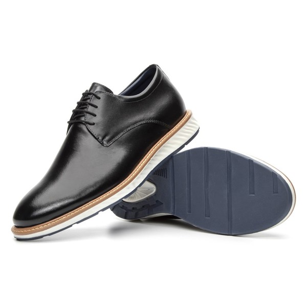 Sapato Casual Masculino Derby Comfort Preto - GIB2901NPPTO