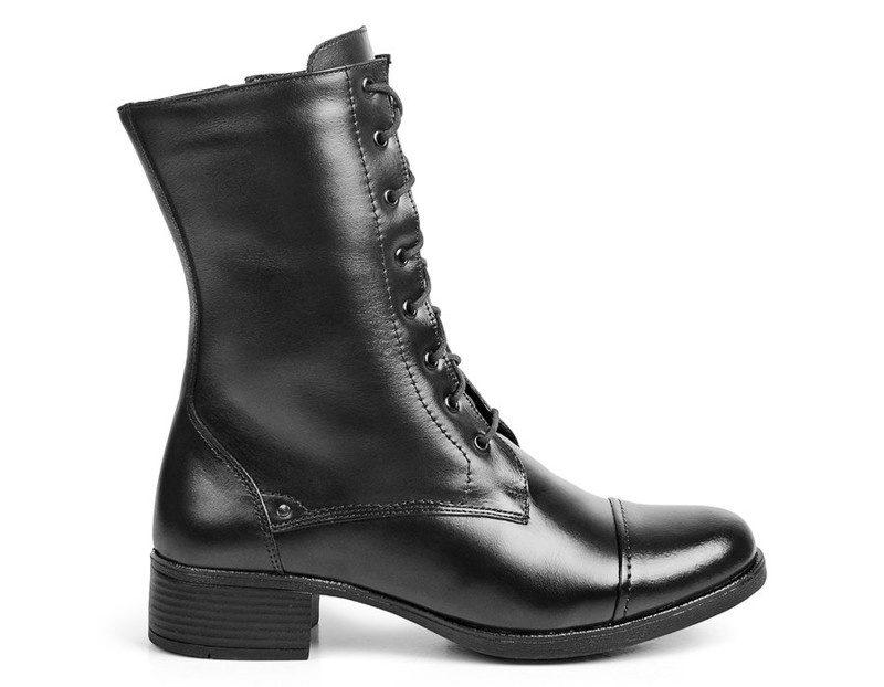 Bota Montaria Cano Médio Bigioni Couro Preto 1004 - GIBBT1004PTO