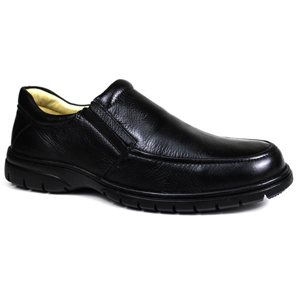 Sapato Casual Conforto Couro Floater Preto - GP3040FLOPTO