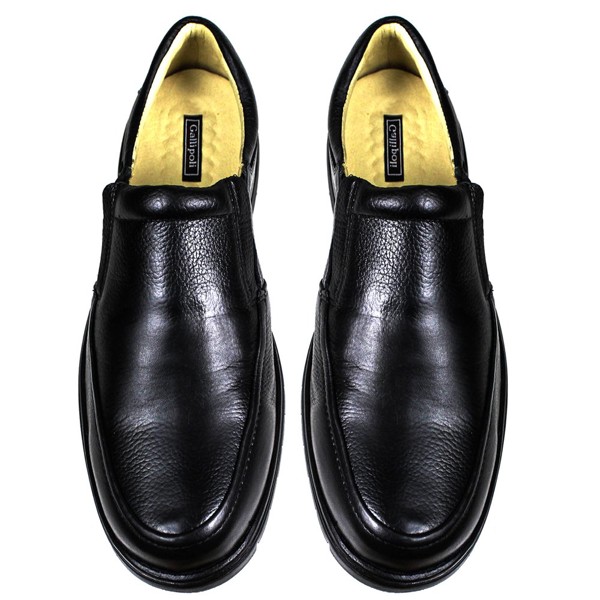 Sapato Casual Conforto Couro Floater Preto - GP3040FLOPTO