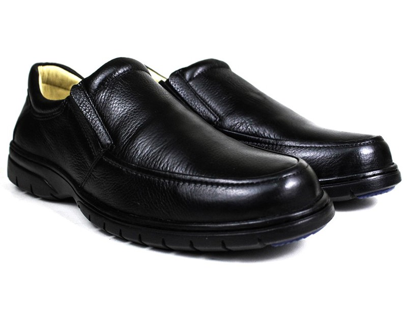 Sapato Casual Conforto Couro Floater Preto - GP3040FLOPTO Tamanho:37;Cor:Preto