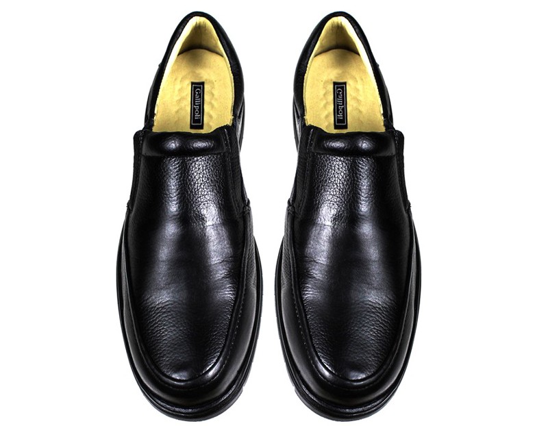 Sapato Casual Conforto Couro Floater Preto - GP3040FLOPTO Tamanho:37;Cor:Preto