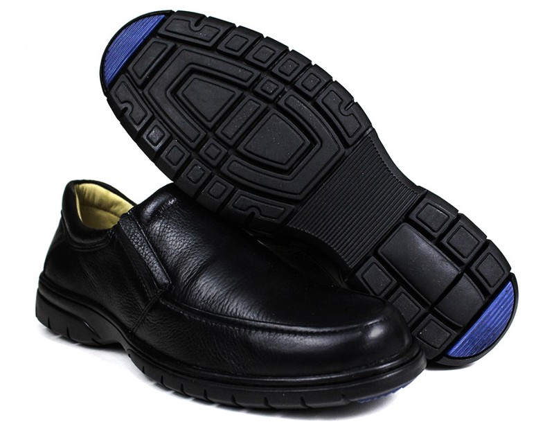 Sapato Casual Conforto Couro Floater Preto - GP3040FLOPTO Tamanho:37;Cor:Preto