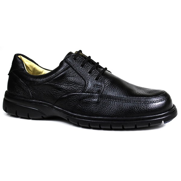 Sapato Casual Conforto Couro Floater Preto - GP3050FLOPTO