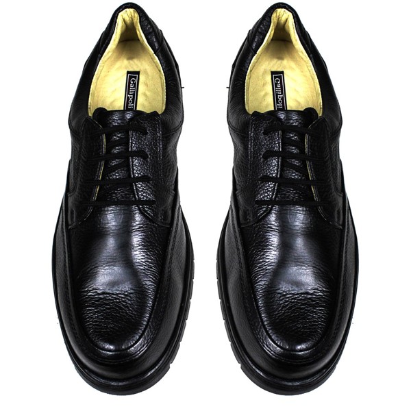 Sapato Casual Conforto Couro Floater Preto - GP3050FLOPTO