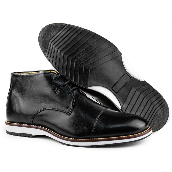 Coturno Casual Masculino Comfort Preto - MLG8007COPTO
