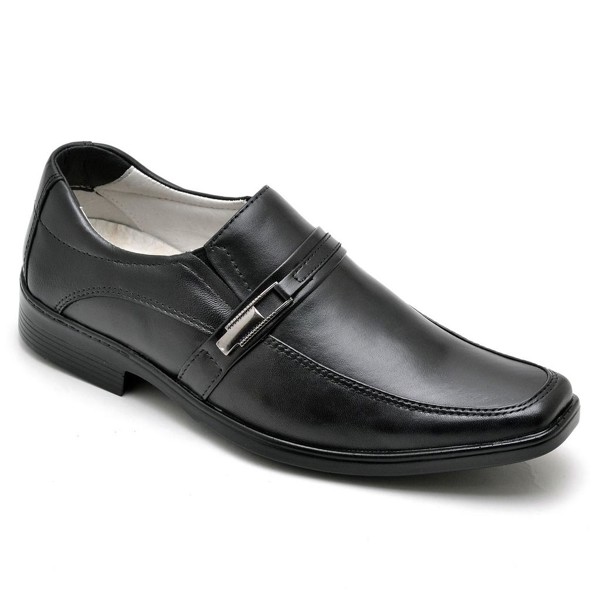 Sapato Conforto Couro Masculino  011 - RT0011MSTPTO Cor:Preto;Tamanho:37;Gênero:Masculino