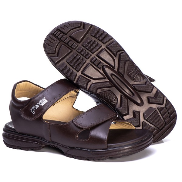 Sandália Masculina Conforto Couro - RT0800MSTCFE