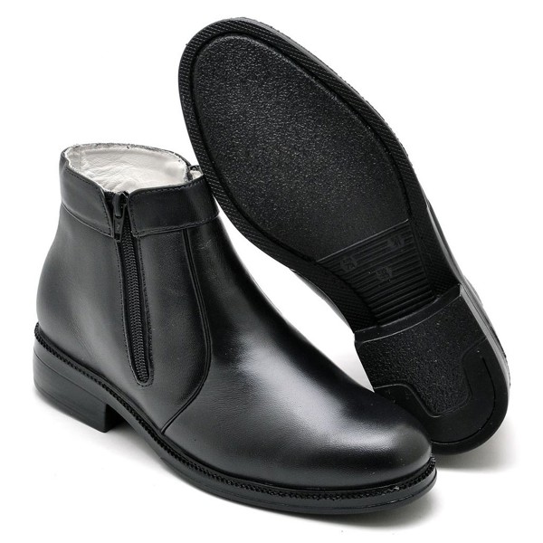 Botina Casual Conforto Couro de Carneiro Preto - RT1500MSTPTO Cor:Preto;Tamanho:37;Gênero:Masculino