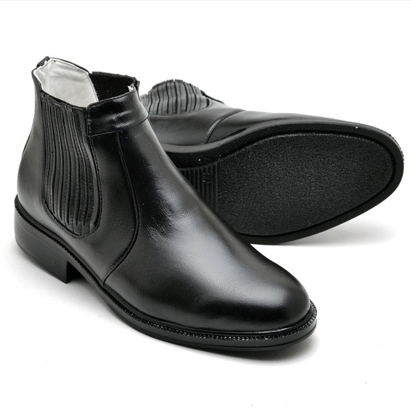 Botina Casual Conforto Couro de Carneiro Preto - RT1501MSTPTO Cor:Preto;Tamanho:37;Gênero:Masculino