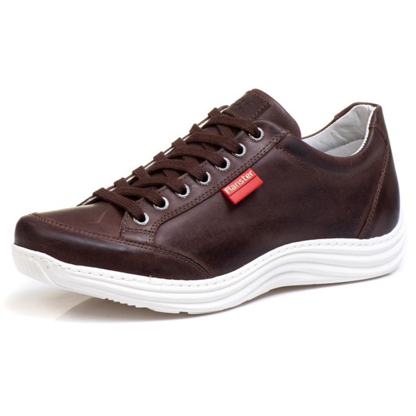 Sapatênis Casual Conforto Couro Marrom - RT3001MSTCFE