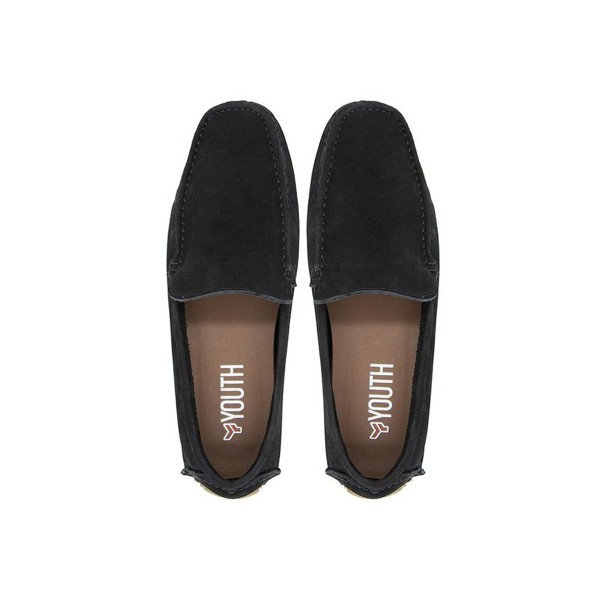 Mocassim Youth Couro Nobuck Preto 16007 - YTH16007PRET