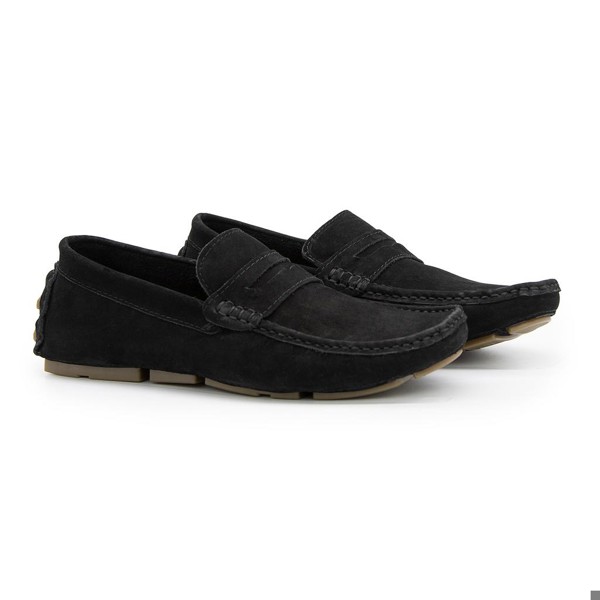 Mocassim Youth Couro Nobuck Preto 16005 - YTH16005PRET Tamanho:39