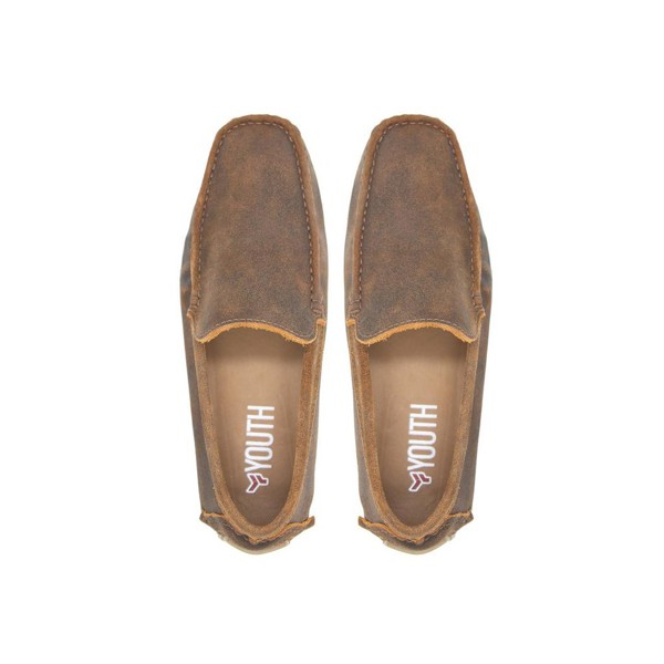 Mocassim Youth Couro Resinado Ferrugem 16007 - YTH16007FERR