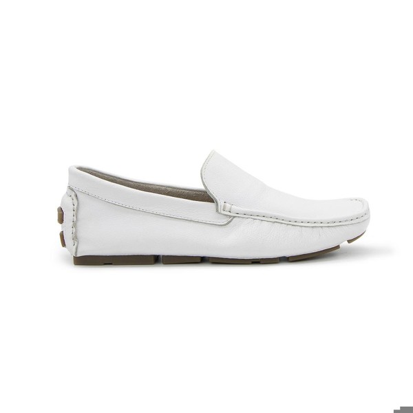 Mocassim Youth Couro Floater Branco - YTH16007BRAN Mocassim Youth Couro Nobuck Branco 16007 Tamanho:37