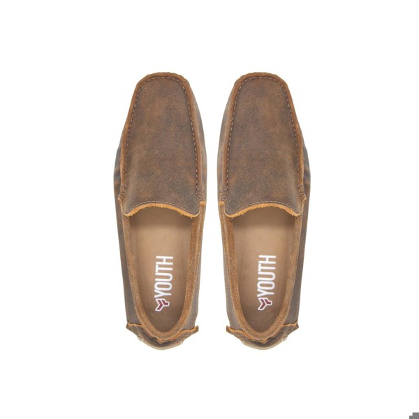 Mocassim Youth Couro Resinado Ferrugem 16007 - YTH16007FERR Tamanho:39