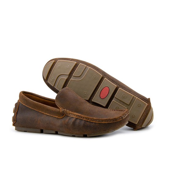 Mocassim Youth Couro Resinado Ferrugem 16007 - YTH16007FERR Tamanho:39