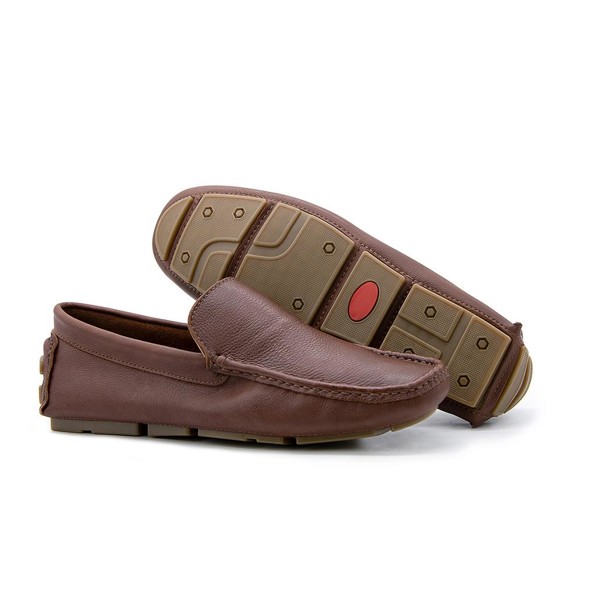 Mocassim Youth Couro Marrom Claro 16007 - YTH16007FLPH Tamanho:38