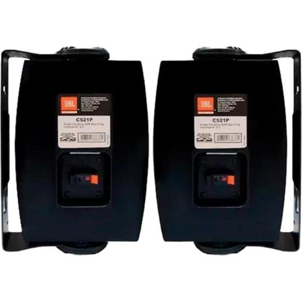 Par de Caixa Som Ambiente JBL C521P 40W Preta - PAR / 2