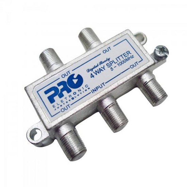 Divisor Antena VHF/UHF/CATV 1/4 PQDV-1024 Proleletronic