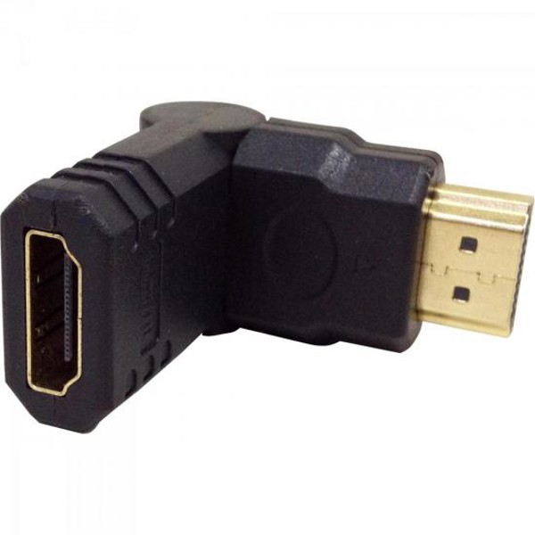 Adaptador HDMI Macho X HDMI Fêmea Gold 180º Storm