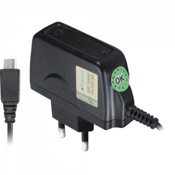 Carregador de Celular Micro USB Bivolt XC-CP-V8 Preto X-Cell