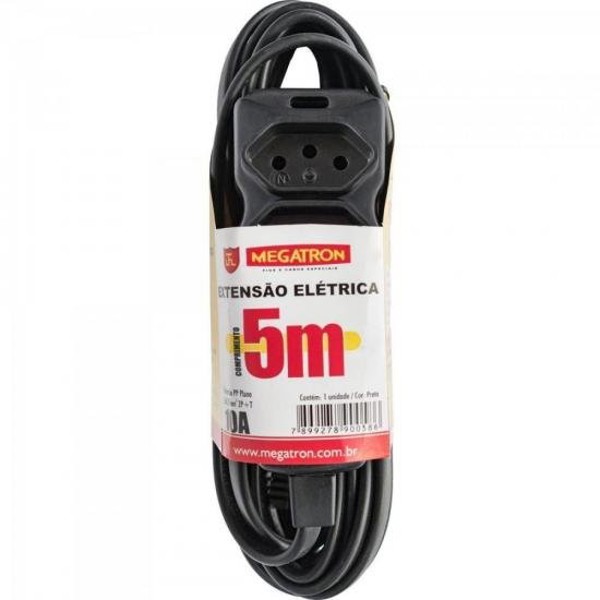 Extensão Tripla 3,0 X 0,75 X 5,0M Preta Megatron