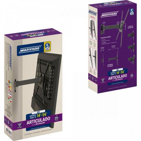 Suporte Articulado Para TV 14"-56" M2-PR Multivisão