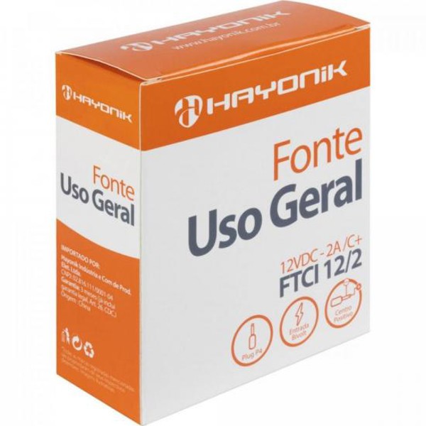 Fonte Chaveada Hayonik FTCI 12/2A P4 12VDC 2A Bivolt