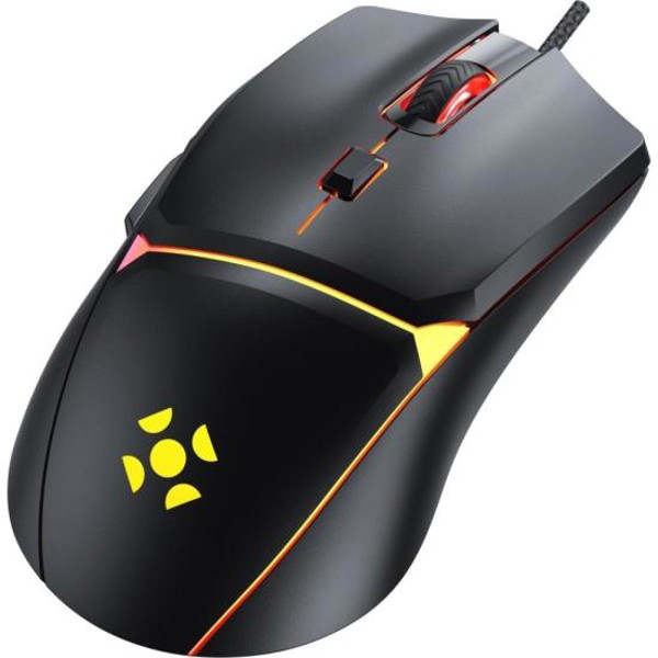 Mouse Gamer Fortrek Crusader 12800Dpi Preto