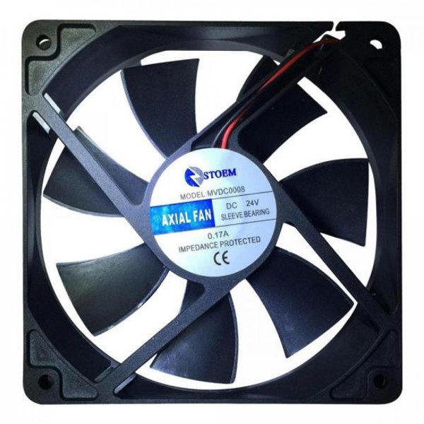 Microventilador Storm MVDC0008 120x120x25mm 24V Preto