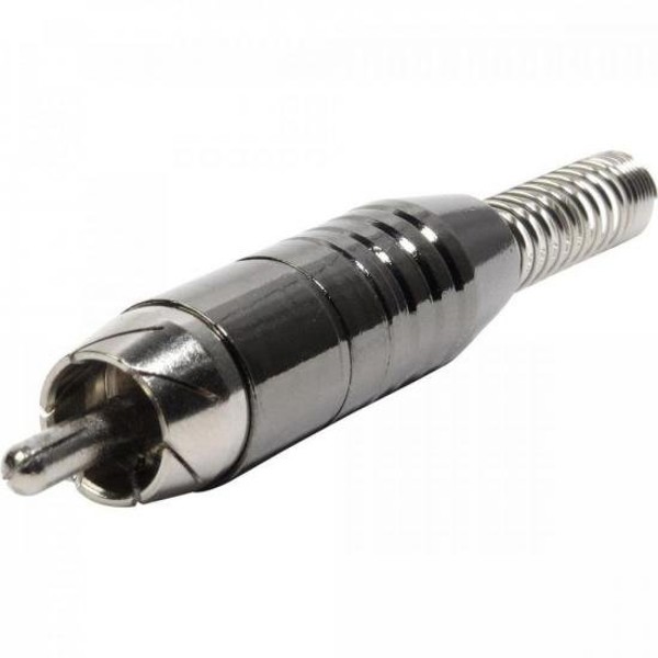 Plug RCA Com Mola 6mm Niquel PGRC0026 Storm - PCT / 10