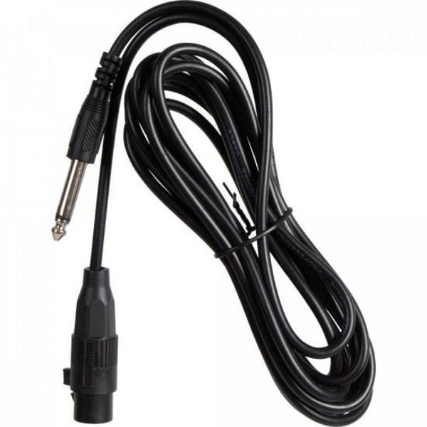 Microfone Hayonik MDH-102 Dinâmico Supercardióide Cabo 3M Preto