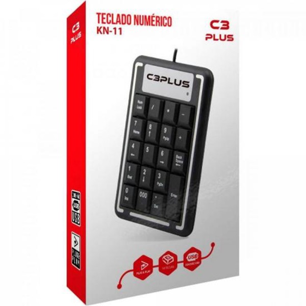 Teclado Numérico C3Tech KN-11 Preto