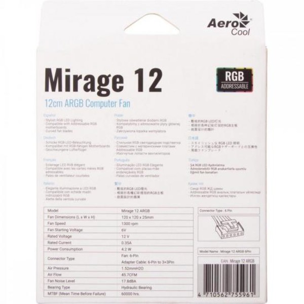 Cooler Fan Aerocool Mirage 12 ARGB