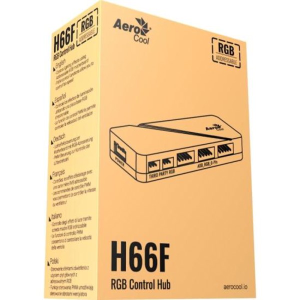 Hub Controlador de Fan Aerocool H66F RGB