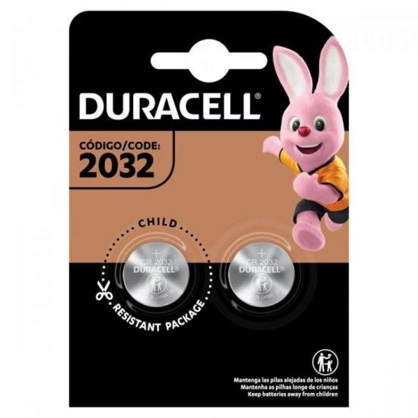 Pilha Moeda Lithium 3v CR2032 (C/2 Pilhas) Duracell  