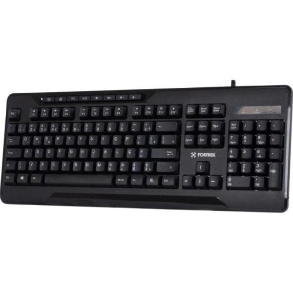 Teclado Multimídia Fortrek OLK101 Preto FK 423K
