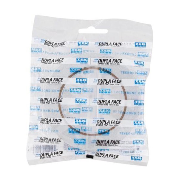 Fita Dupla Face Papel 19mm x 30m TEKBOND