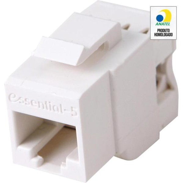 Conector CAT.5E RJ45 Fêmea Branco Nexans