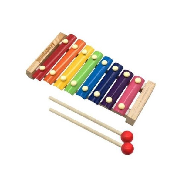 Metalofone Infantil Liverpool 8 Teclas Onduladas